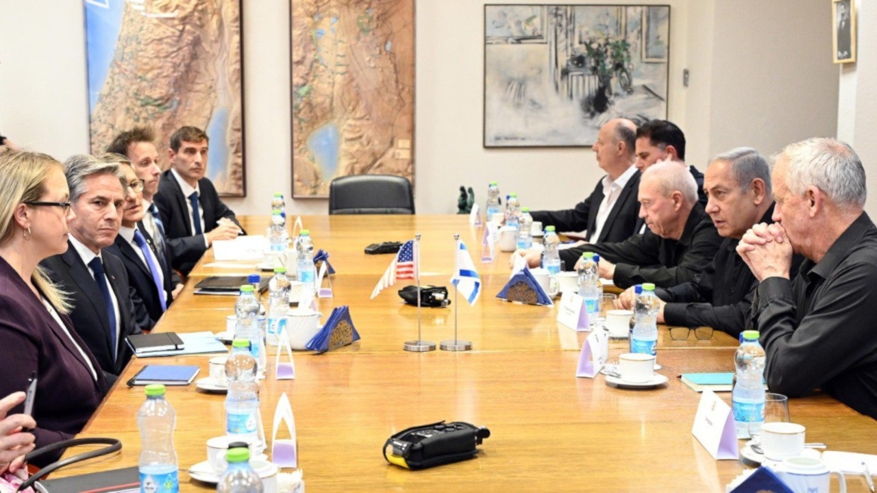 ABD Dışişleri Bakanı, İsrail savaş kabinesinin toplantısına katıldı