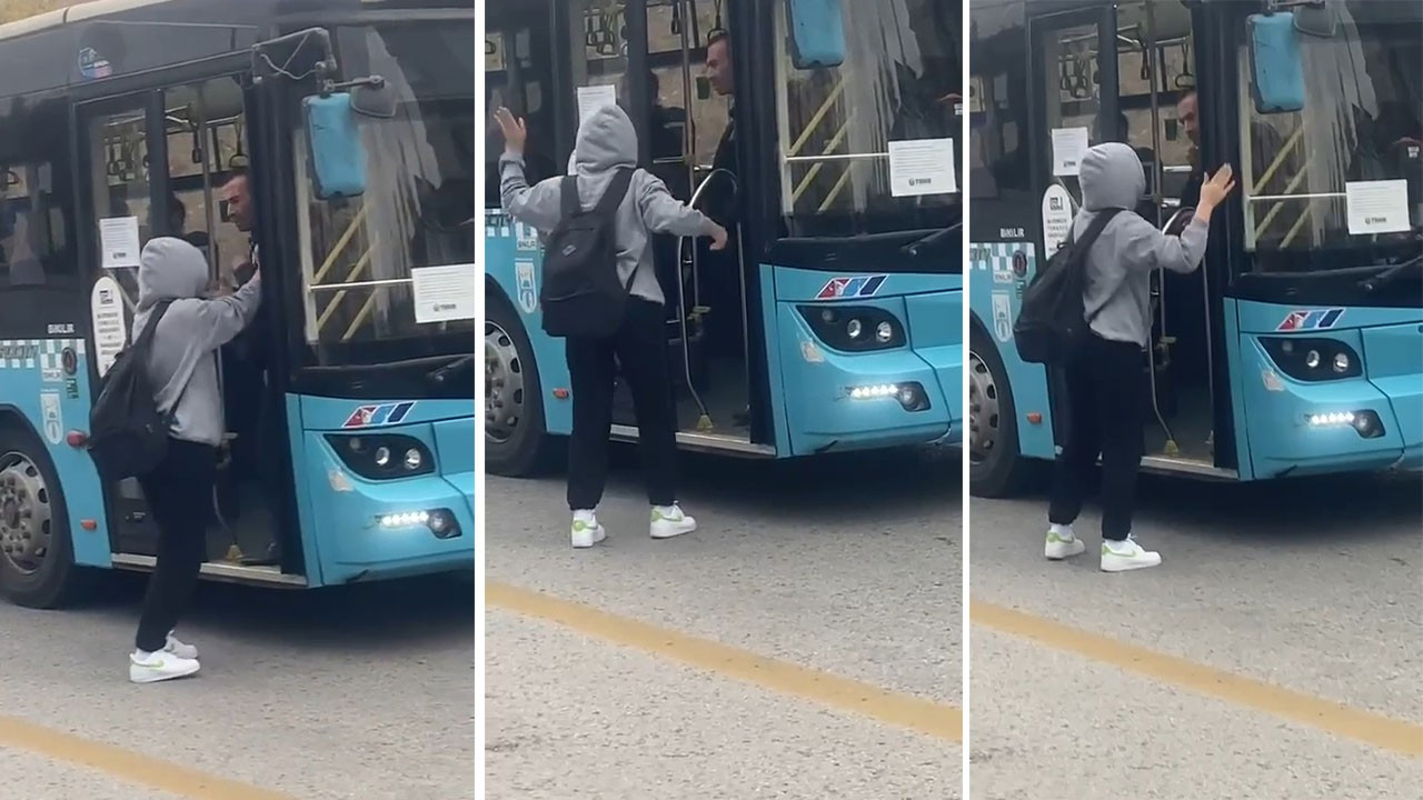Ankara'da özel halk otobüsünde indirim tartışması: Sürücü öğrenciyi otobüse bindirmedi
