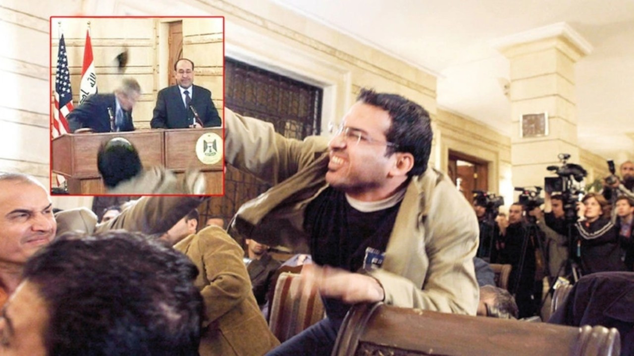 Bush’a ayakkabı fırlatan Iraklı gazeteci: 'Biden’a fırlatana ikram vereceğim'