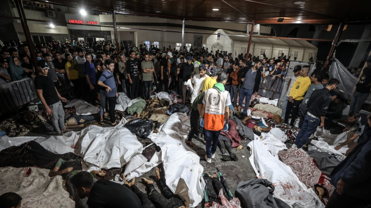 İsrail'in hastane katliamına memleketler arası reaksiyon: Vahim, kabul edilemez